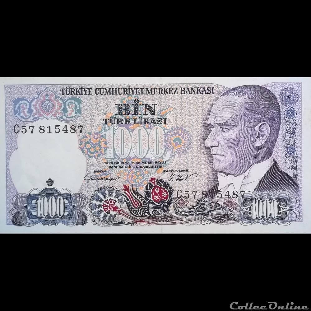 Turkey Banknotes 1000 Lira 1986 P-196 UNC 