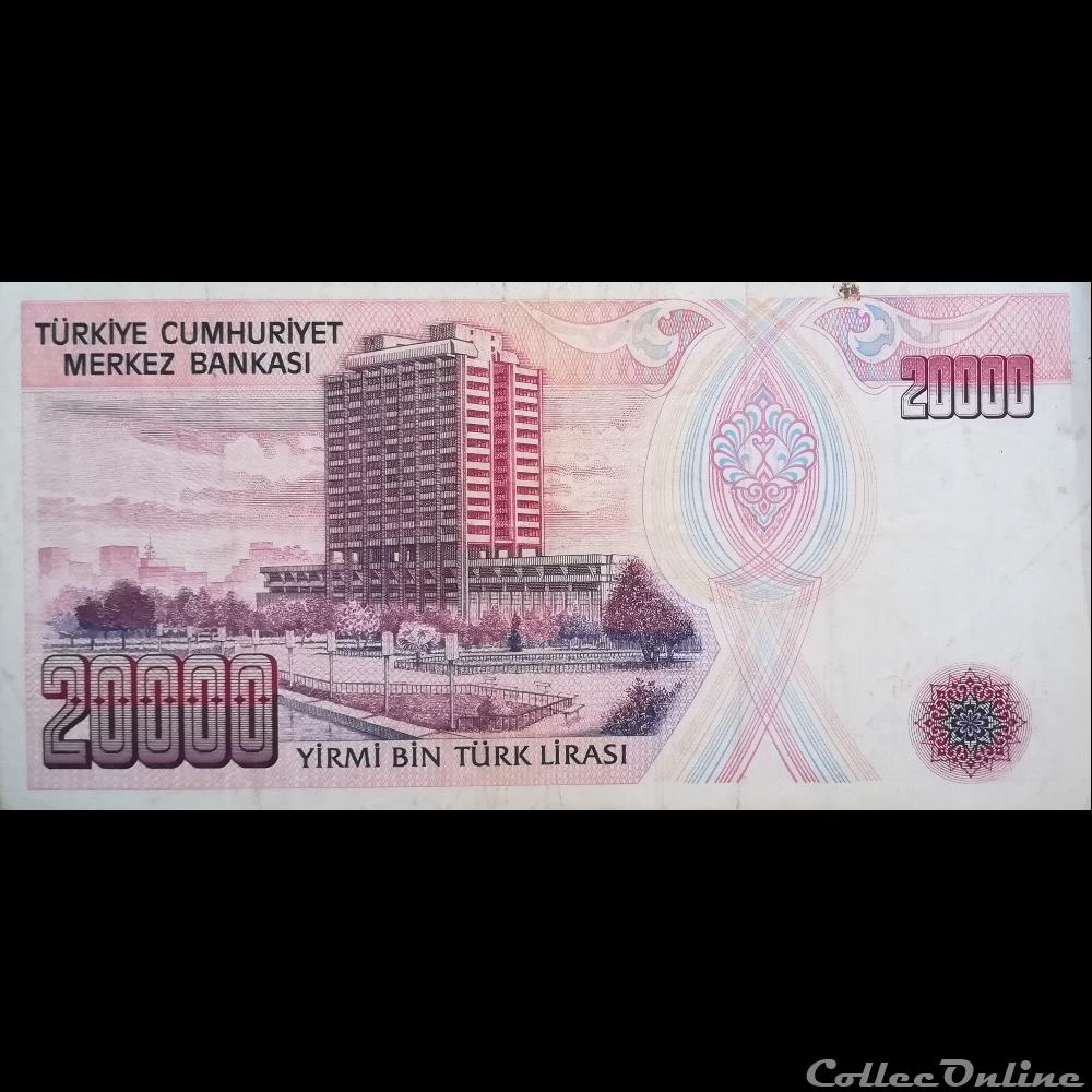 TURQUIE - P 201 - 20.000 LIRA - 1988 billet asie turquie p 201 20 000 lira 1988