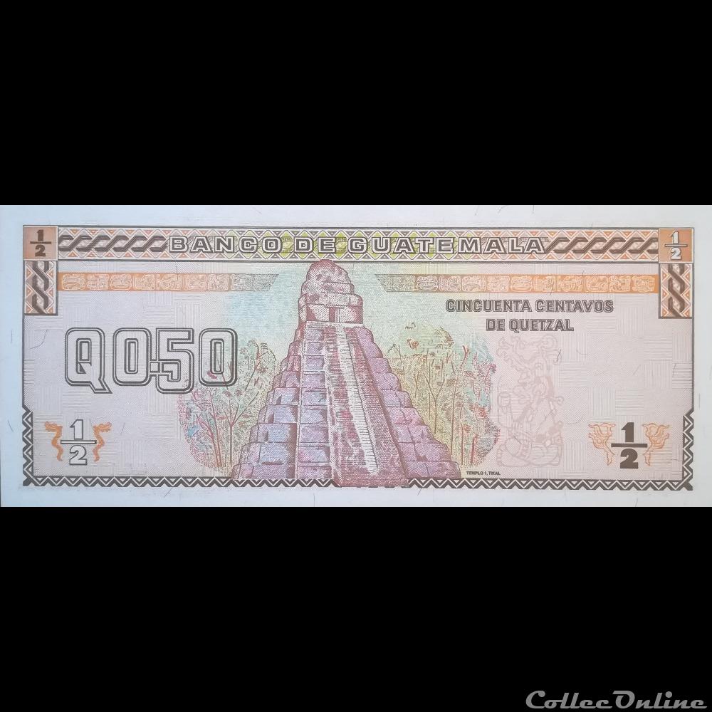 GUATEMALA - P 098 - 0,50 CENTAVOS DE QUETZAL - 1998 billet amerique du nord guatemala p 098 0 50 centavos de quetzal 1998