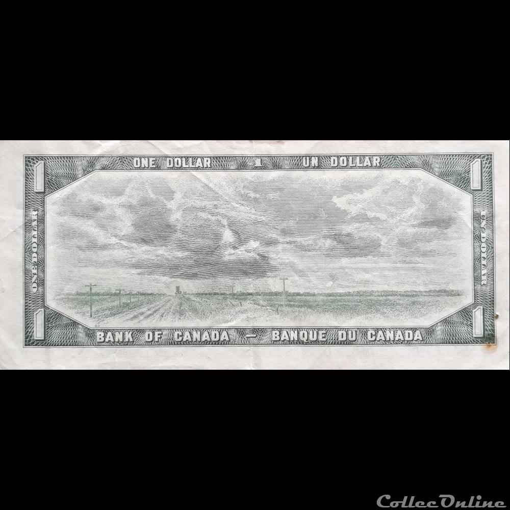 CANADA - P 074 B - 1 DOLLAR - 1954 billet amerique du nord canadum canada p 074 b 1 dollar 1954