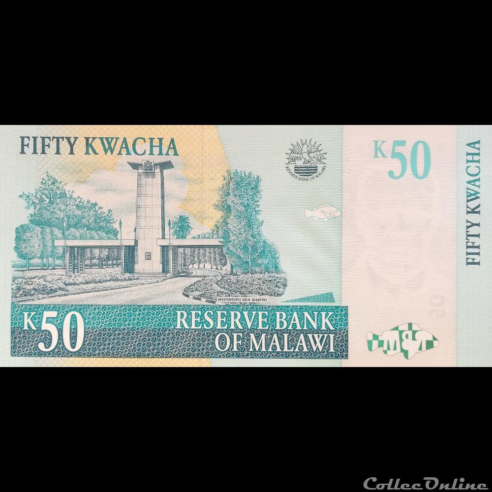 MALAWI - P 53 D - 50 KWACHA - 2009 billet afrique malawi p 53 d 50 kwacha 2009