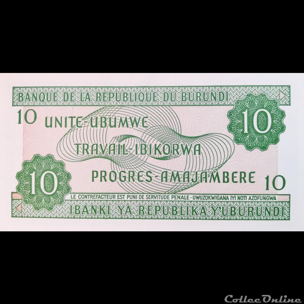 BURUNDI - P 33 E - 10 FRANCS 2005 billet afrique burundi p 33 e 10 francs 2005