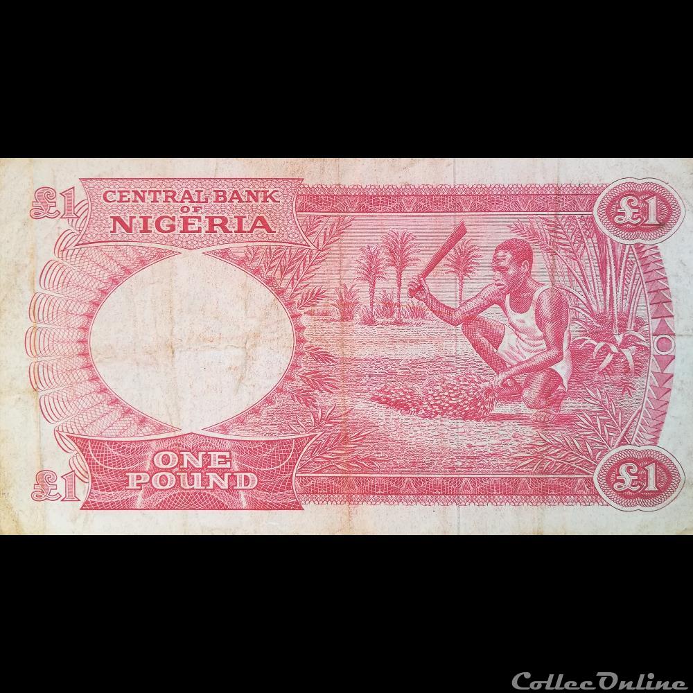 billet afrique nigerium nigeria p 08 1 pound 1967