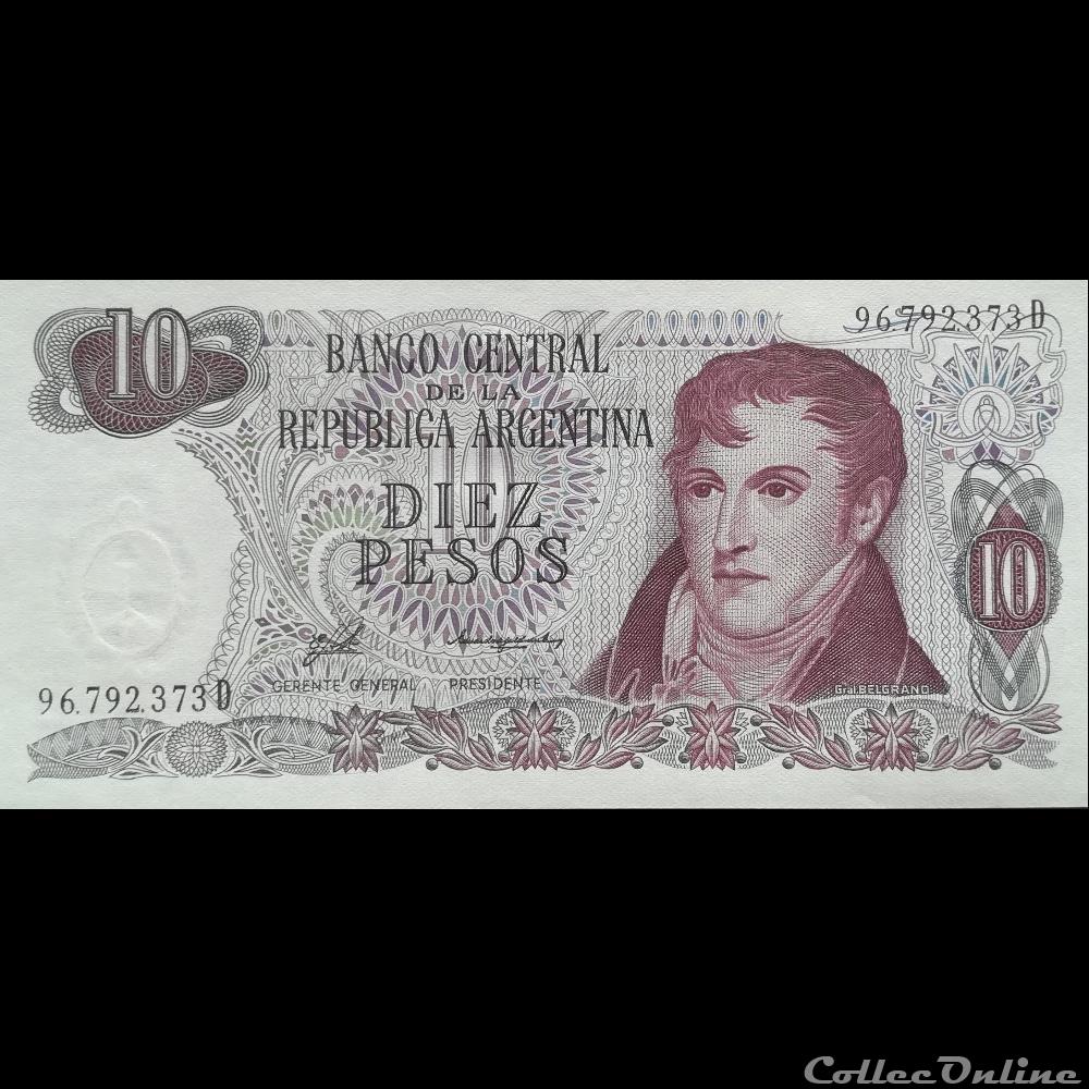 ARGENTINE - P 300 - 10 PESOS - 1976 billet amerique du sud argentine p 300 10 pesos 1976