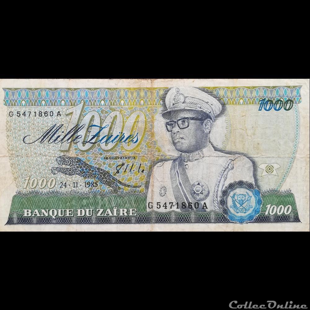 ZAÏRE - P 31 A - 1000 ZAÏRES - 1985 billet afrique sierra leone zaire p 31 a 1000 zaires 1985