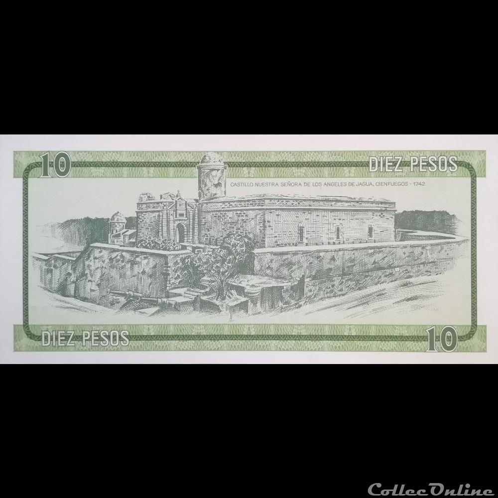 billet amerique du nord cuba p fx 08 10 pesos 1985