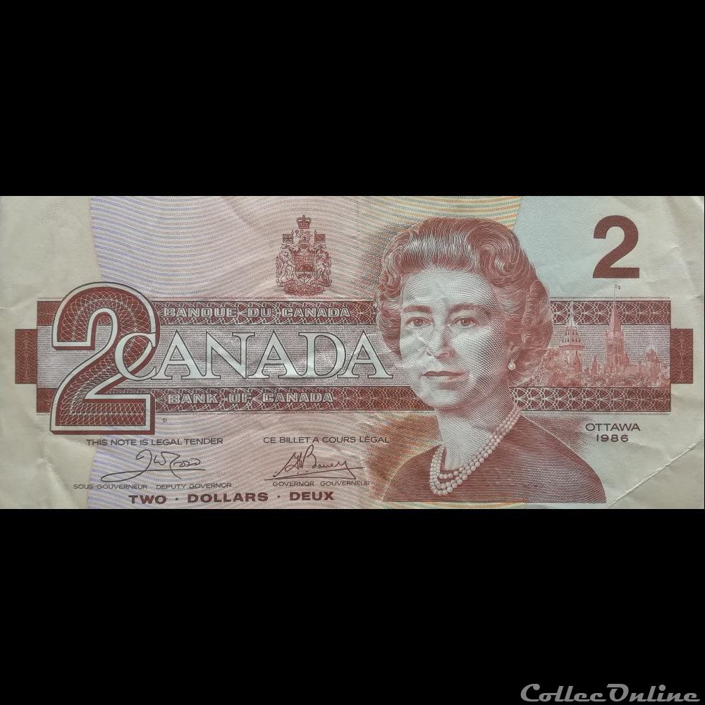 CANADA - P 094 A - 2 DOLLARS - 1986 billet amerique du nord canadum canada p 094 a 2 dollars 1986