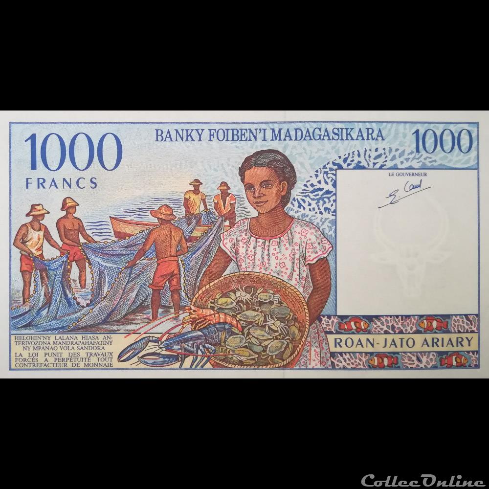 MADAGASCAR - P 76 B - 1000 FRANCS - 1994 billet afrique madagascar p 76 b 1000 francs 1994