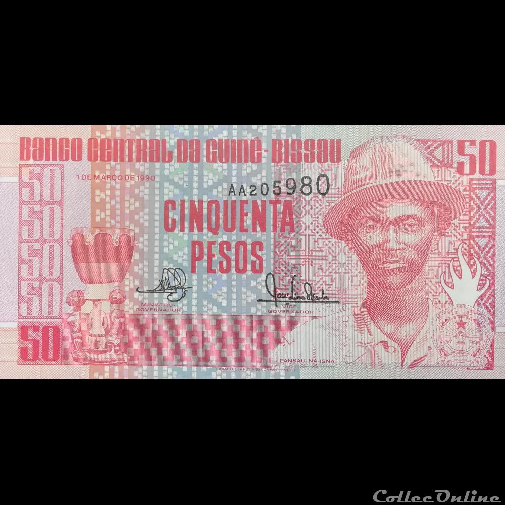 GUINEE-BISSAU - P 10 - 50 PESOS - 1990 billet afrique guinee bissau p 10 50 pesos 1990