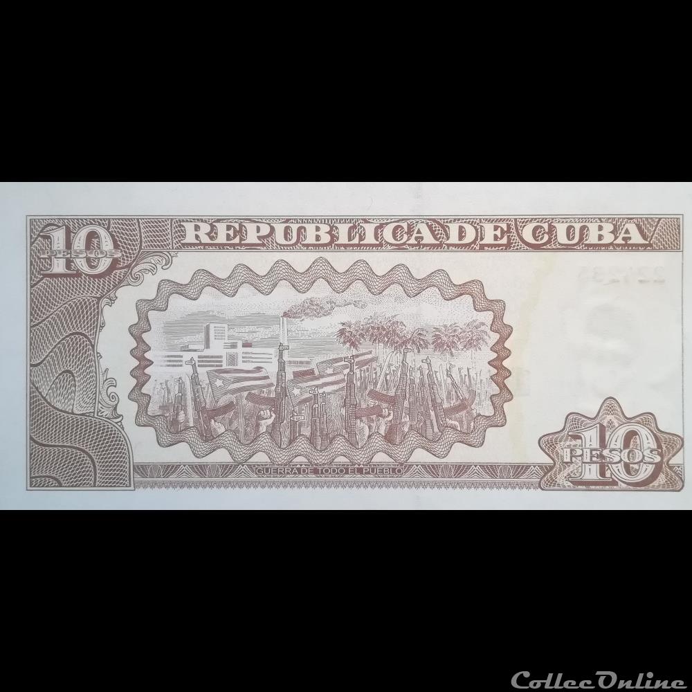 CUBA - P 117 P - 10 PESOS - 2014 billet amerique du nord cuba p 117 p 10 pesos 2014