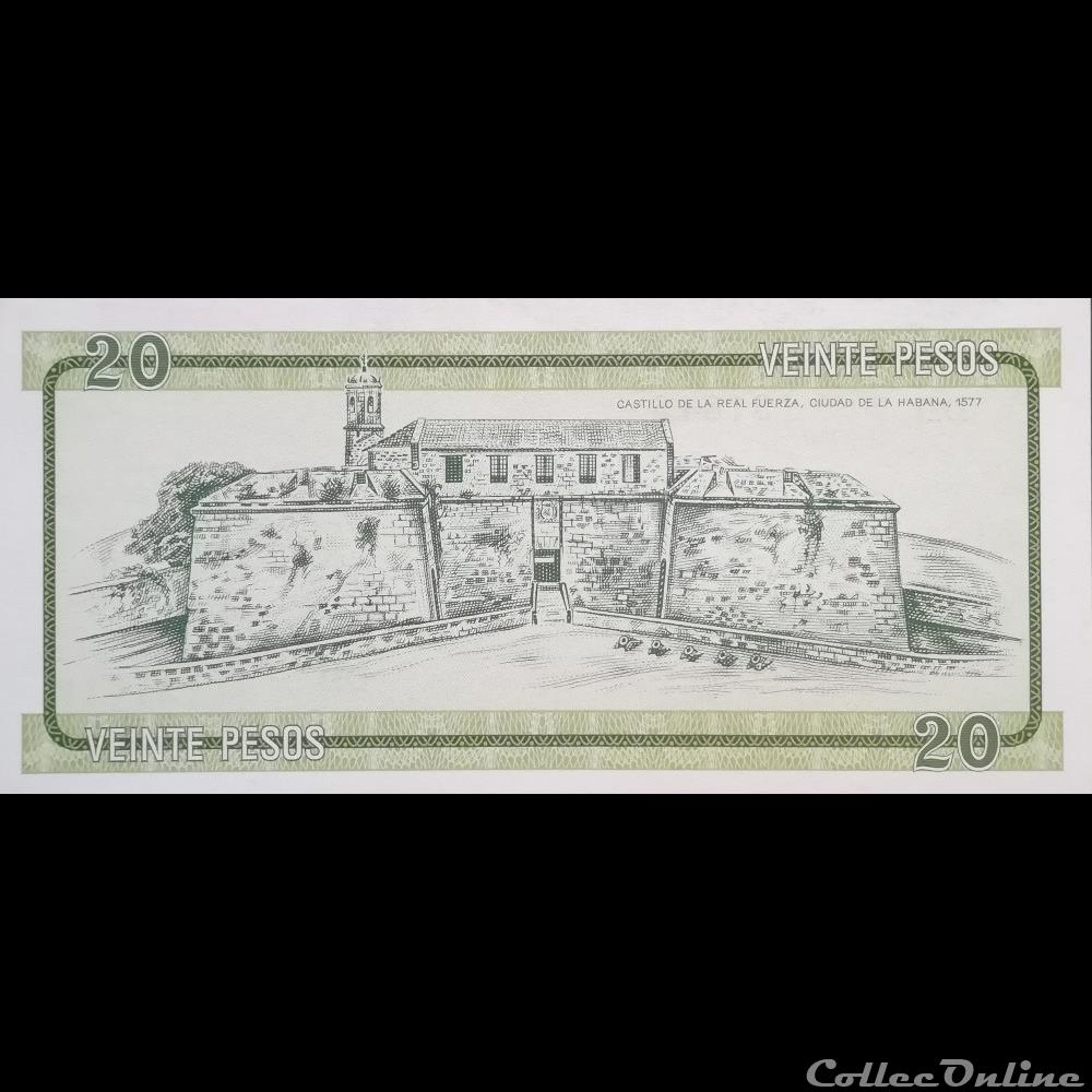 CUBA - P FX 09 - 20 PESOS - 1985 billet amerique du nord cuba p fx 09 20 pesos 1985