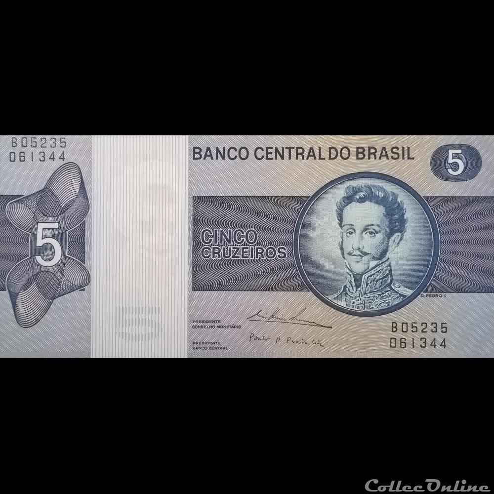 BRESIL - P 192 C - 5 CRUZEIROS - 1970 - 1979 billet amerique du sud bresil p 192 c 5 cruzeiros 1970 1979