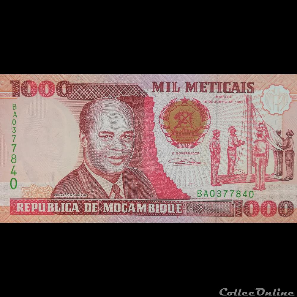 MOZAMBIQUE - P 135 - 1000 METICAIS - 1991 billet afrique mozambique p 135 1000 meticais 1991