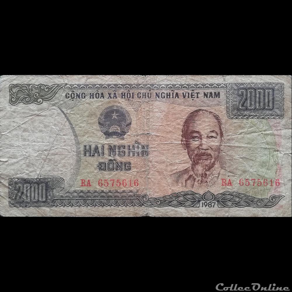 VIÊT NAM - P 103 - 2.000 DÔNG - 1987 billet asie vietnam viet nam p 103 2 000 dong 1987
