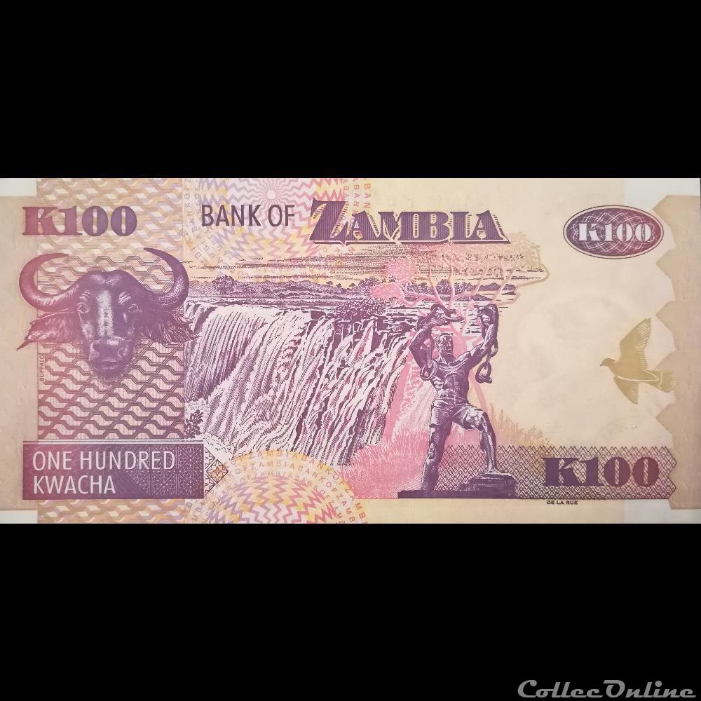 ZAMBIE - P 38 G - 100 KWACHA - 2008 billet afrique zambie p 38 g 100 kwacha 2008