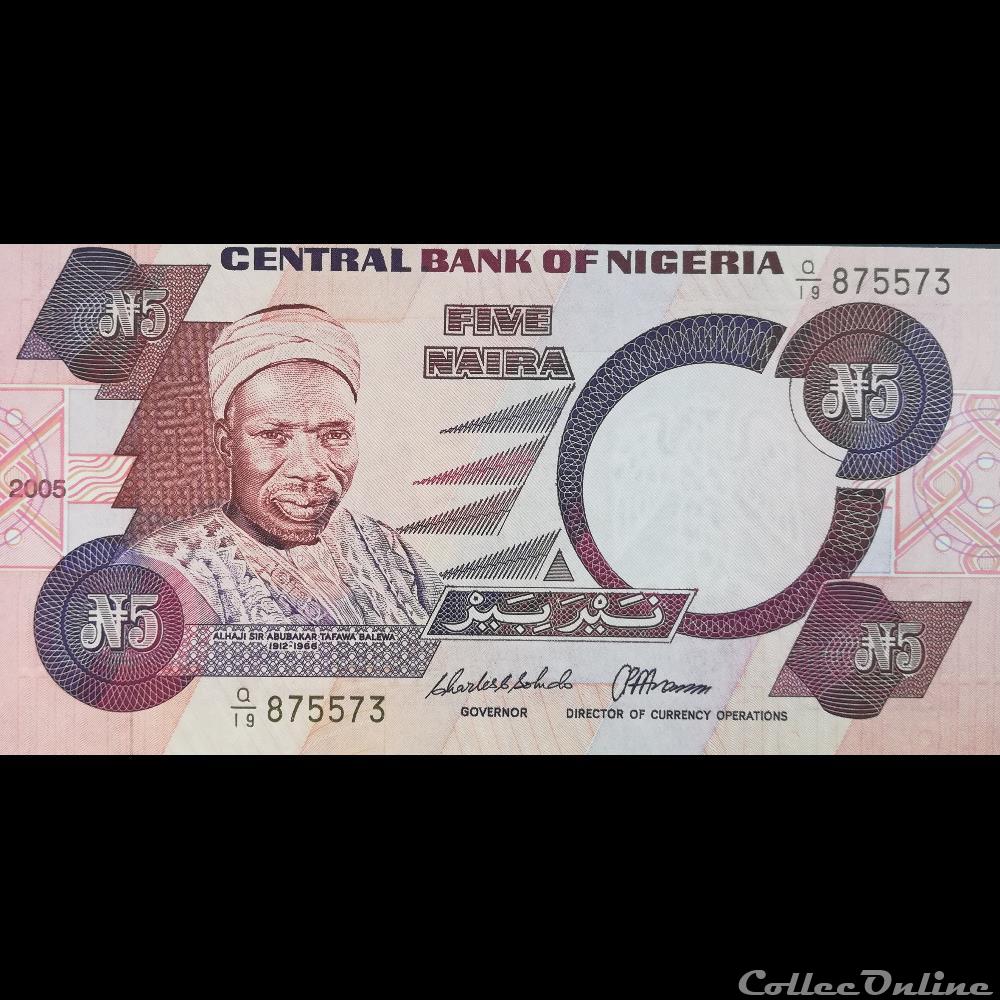 NIGERIA - P 24 I - 5 NAIRA - 2005 billet afrique nigerium nigeria p 24 i 5 naira 2005
