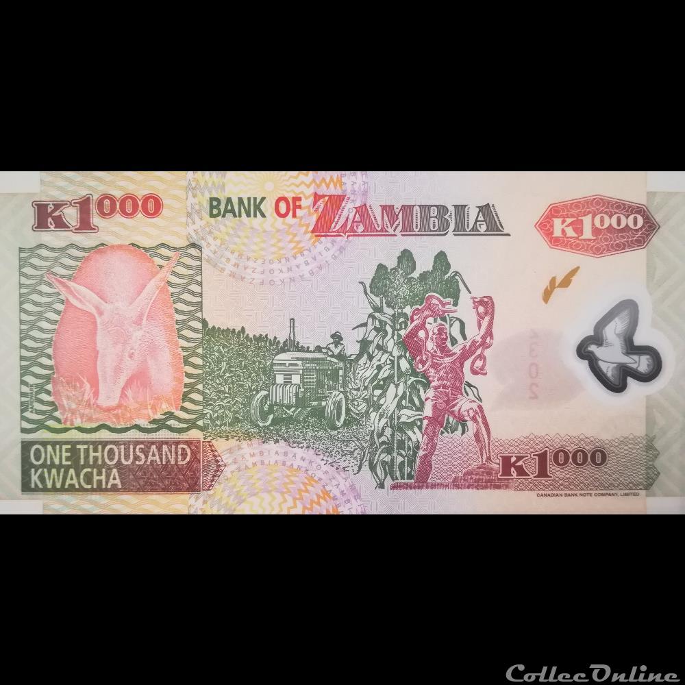 ZAMBIE - P 44 D - 1000 KWACHA - 2005 billet afrique zambie p 44 d 1000 kwacha 2005