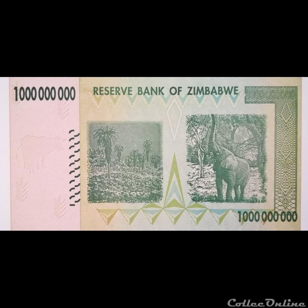 ZIMBABWE - P 83 - 1.000.000.000 DOLLARS - 2008 billet afrique zimbabwe p 83 1 000 000 000 dollars 2008