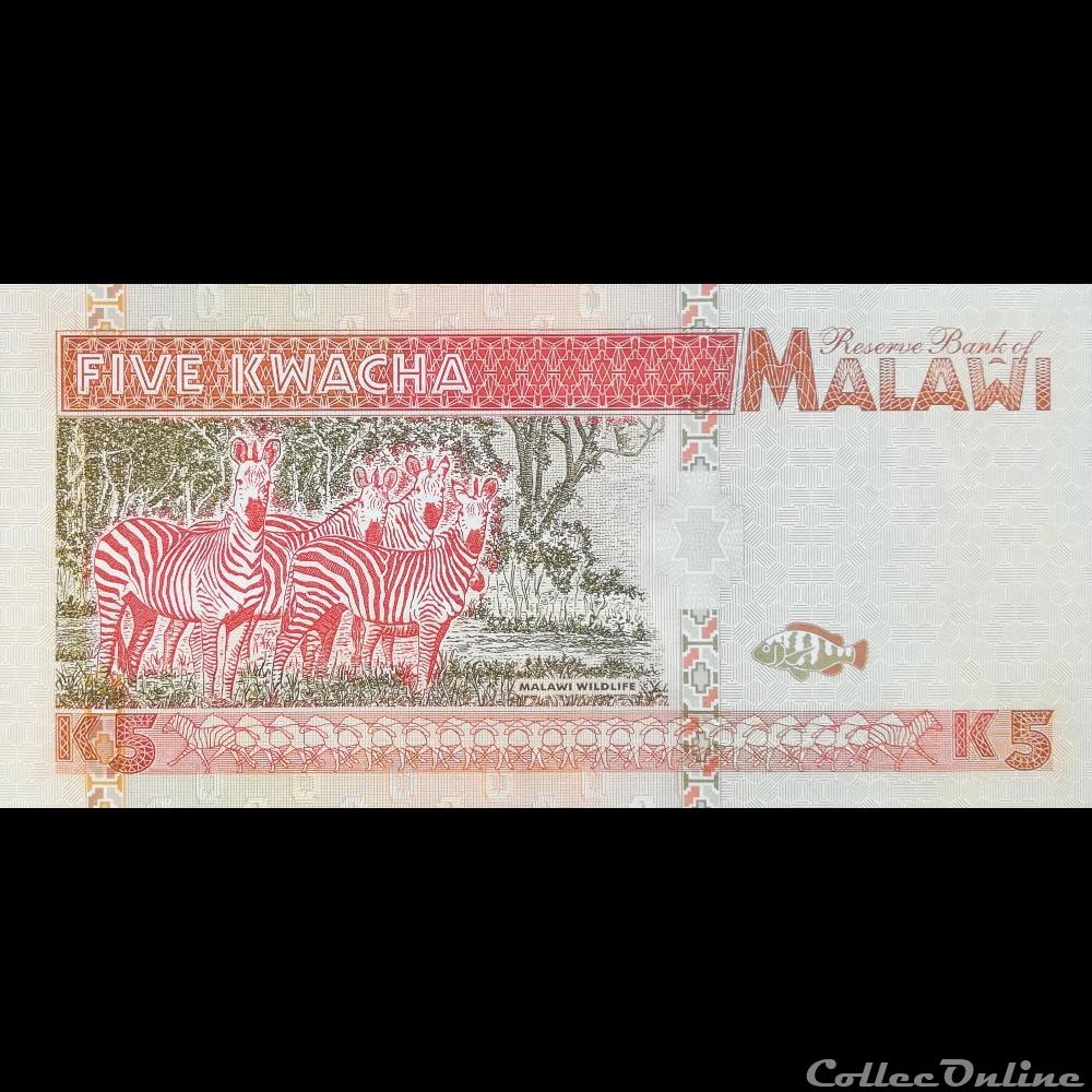 MALAWI - P 30 - 5 KWACHA - 1995 billet afrique malawi p 30 5 kwacha 1995