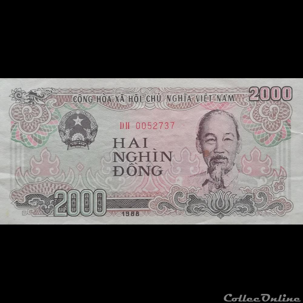 VIÊT NAM - P 107 - 2.000 DÔNG - 1988 billet asie vietnam viet nam p 107 2 000 dong 1988