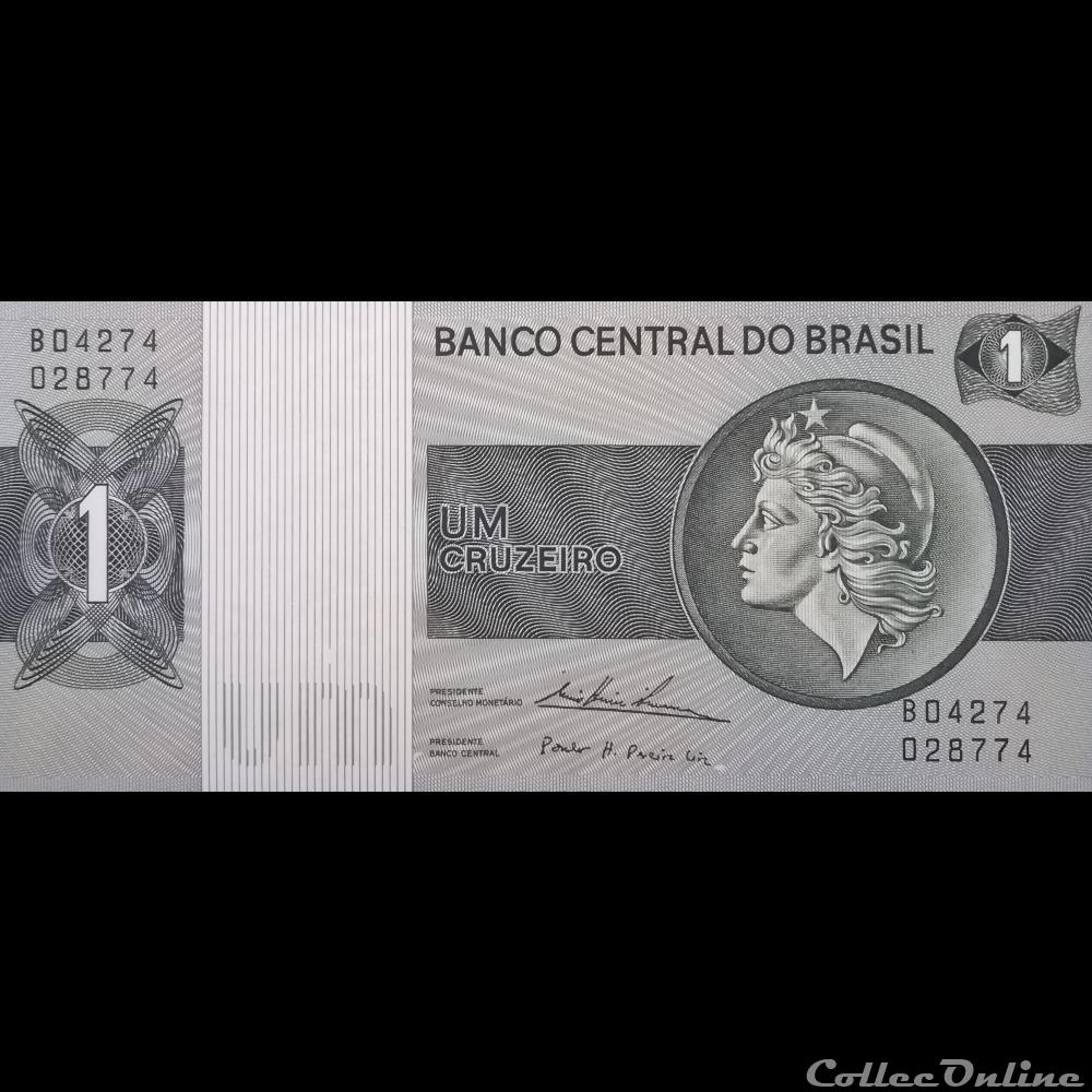 BRESIL - P 191 AB - 1 CRUZEIRO - 1975 billet amerique du sud bresil p 191 ab 1 cruzeiro 1975