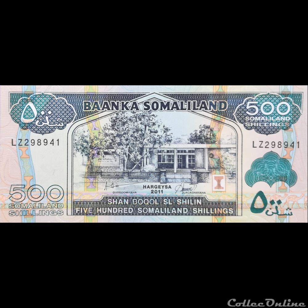 SOMALILAND - P 06 H - 500 SHILLINGS - 2011 billet afrique somalie somaliland p 06 h 500 shillings 2011