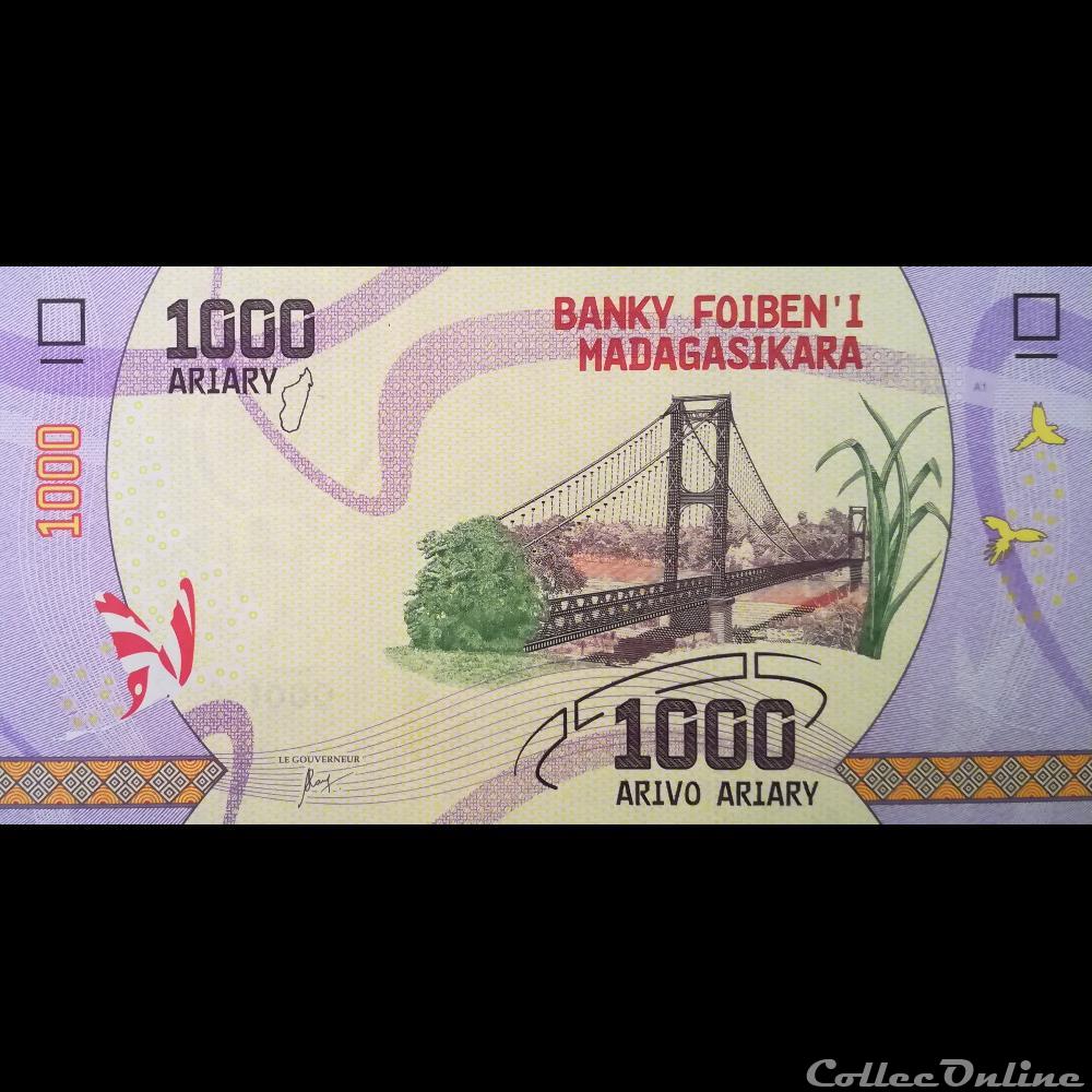 MADAGASCAR - P 100 - 1000 ARIARY - 2017 billet afrique madagascar p 100 1000 ariary 2017