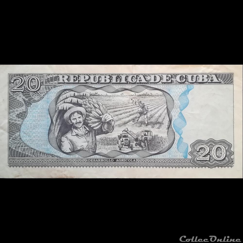 CUBA - P 118 B - 20 PESOS - 2000 billet amerique du nord cuba p 118 b 20 pesos 2000