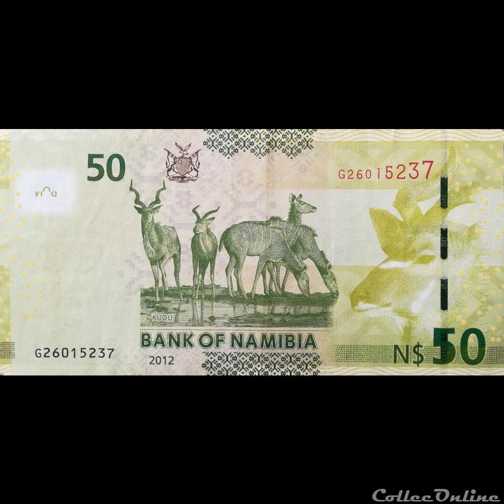NAMIBIE - P 13 A - 50 NAMIBIA DOLLARS - 2012 billet afrique namibie p 13 a 50 namibia dollars 2012