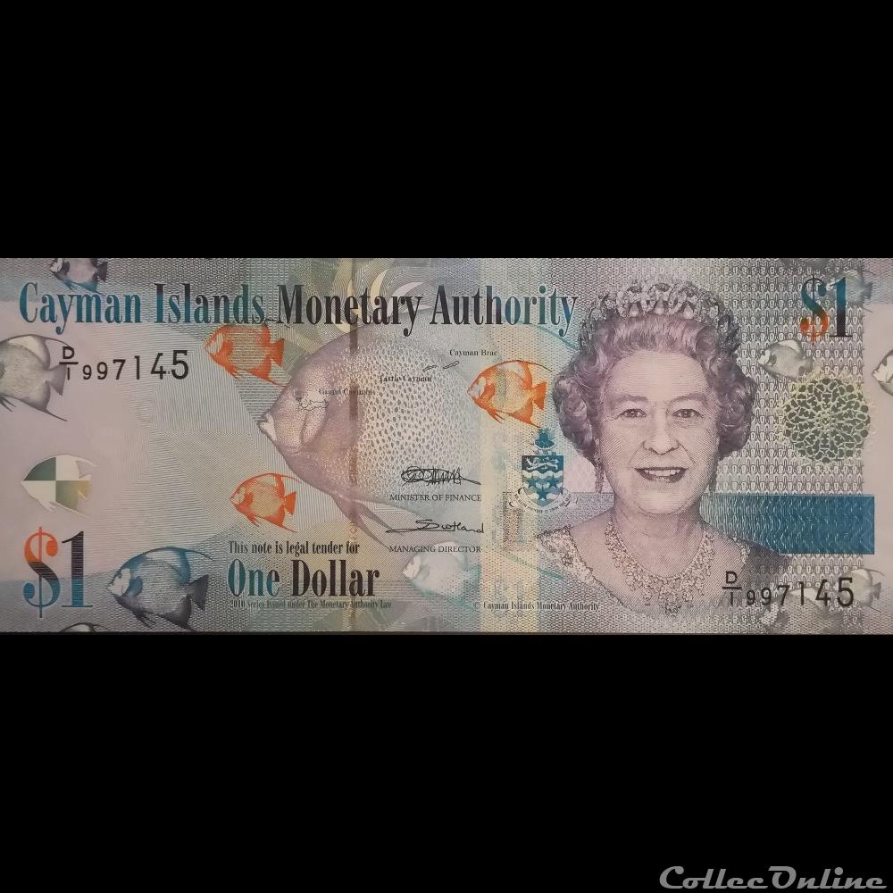 billet amerique du nord iles caimans p 038 a 1 dollar 2010