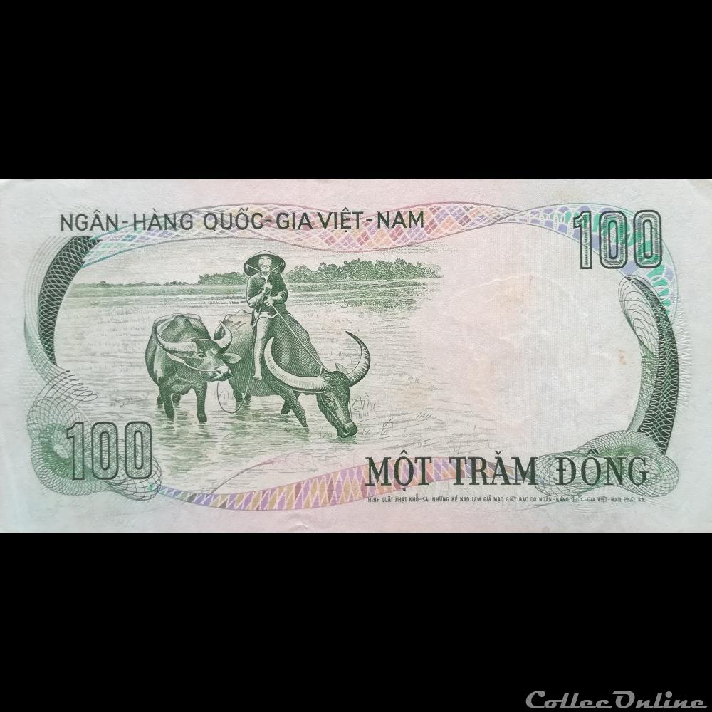 VIÊT NAM DU SUD - P 31 - 100 DÔNG - 1972 billet asie vietnam viet nam du sud p 31 100 dong 1972