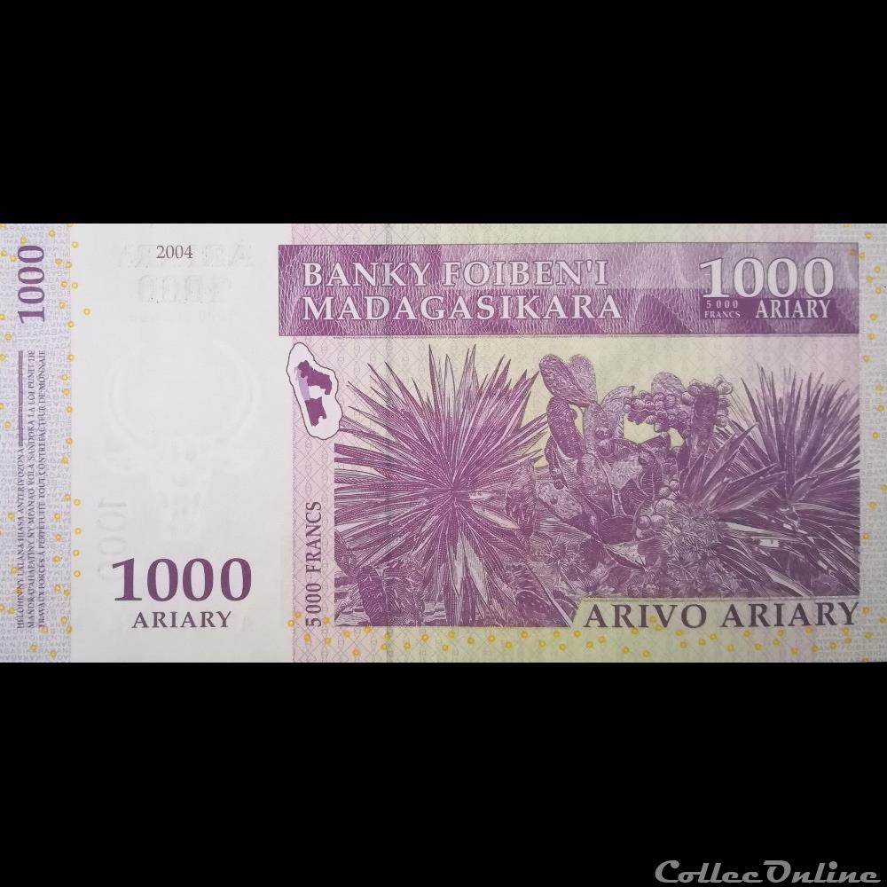 MADAGASCAR - P 89 B - 1000 ARIARY - 2004 billet afrique madagascar p 89 b 1000 ariary 2004