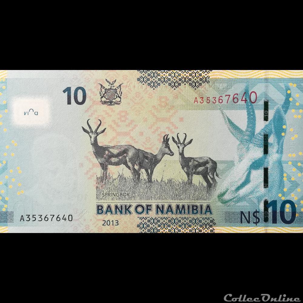 billet afrique namibie p 11 b 10 namibia dollars 2013