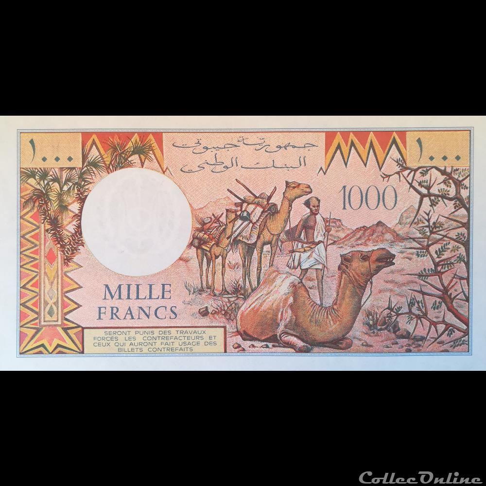 billet afrique djibouti p 37 e 1000 francs 1995