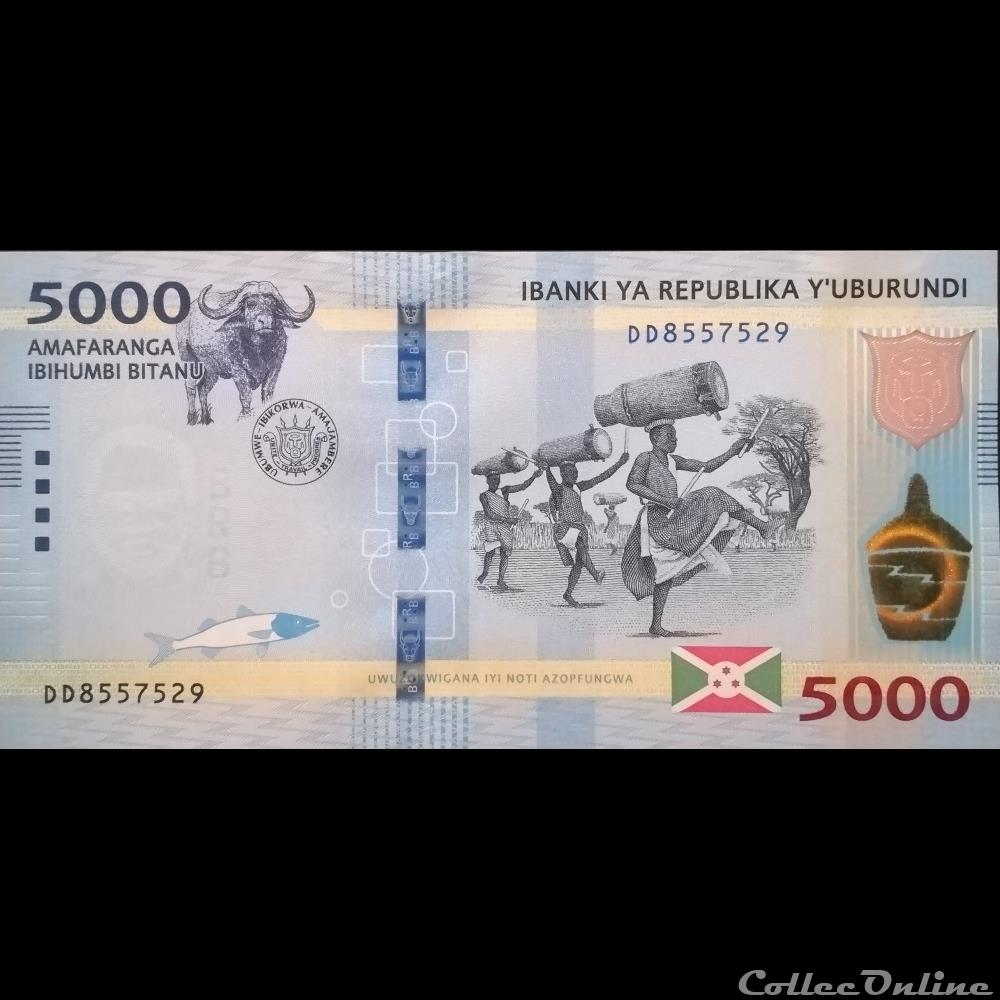 BURUNDI - P 53 B - 5000 FRANCS 2018 billet afrique burundi p 53 b 5000 francs 2018