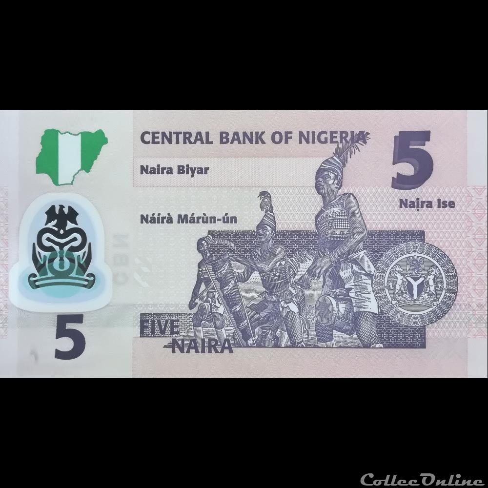 NIGERIA - P 38 I - 5 NAIRA - 2018 billet afrique nigerium nigeria p 38 i 5 naira 2018