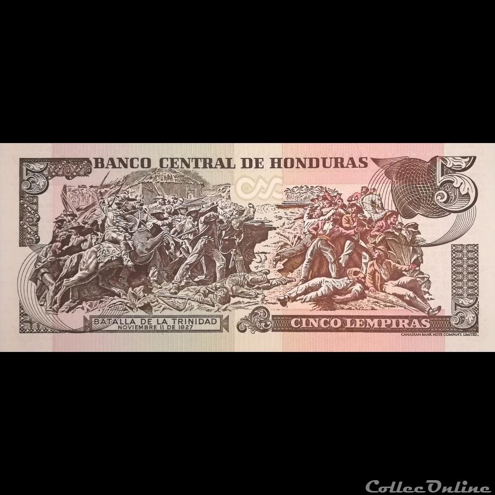 billet amerique nord honduras p 085 d 5 lempiras 2004