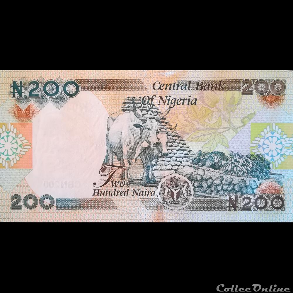 billet afrique nigerium nigeria p 29 a 200 naira 2002