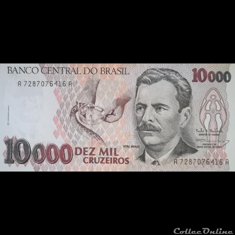 BRESIL - P 233 C - 10.000 CRUZEIROS - 1993 billet amerique du sud bresil p 233 c 10 000 cruzeiros 1993