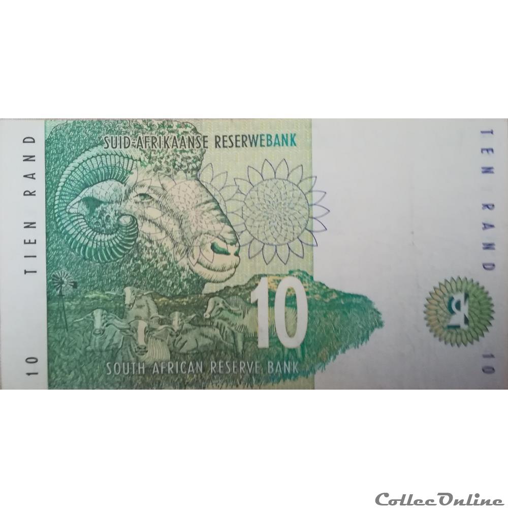 AFRIQUE DU SUD - P 123 B - 10 RAND billet afrique du sud p 123 b 10 rand