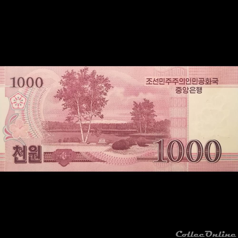 billet asie coree du nord p 64 s 1000 won 2009
