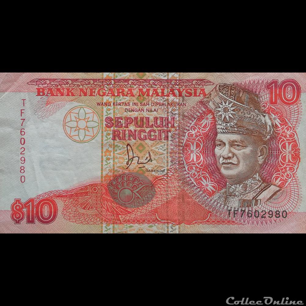 billet asie malaisie p 29 10 ringgit 1989