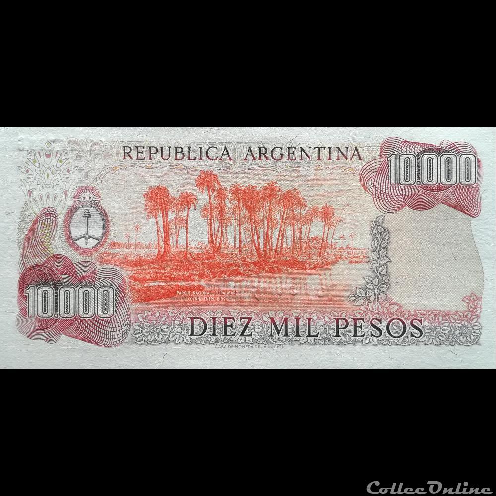 billet amerique du sud argentine p 306 d 10 000 pesos 1983