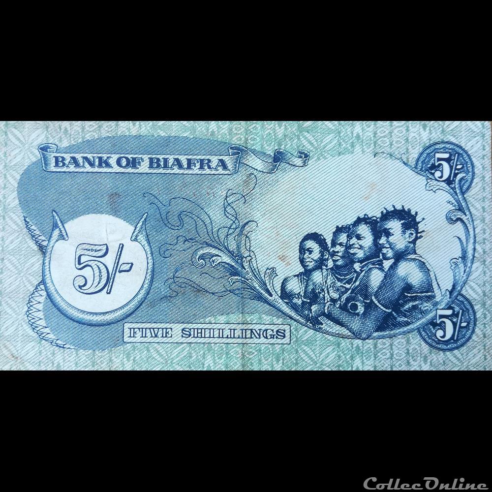 BIAFRA - P 03 A - 5 Shillings - 1968 billet afrique nigerium biafra p 03 a 5 shillings 1968