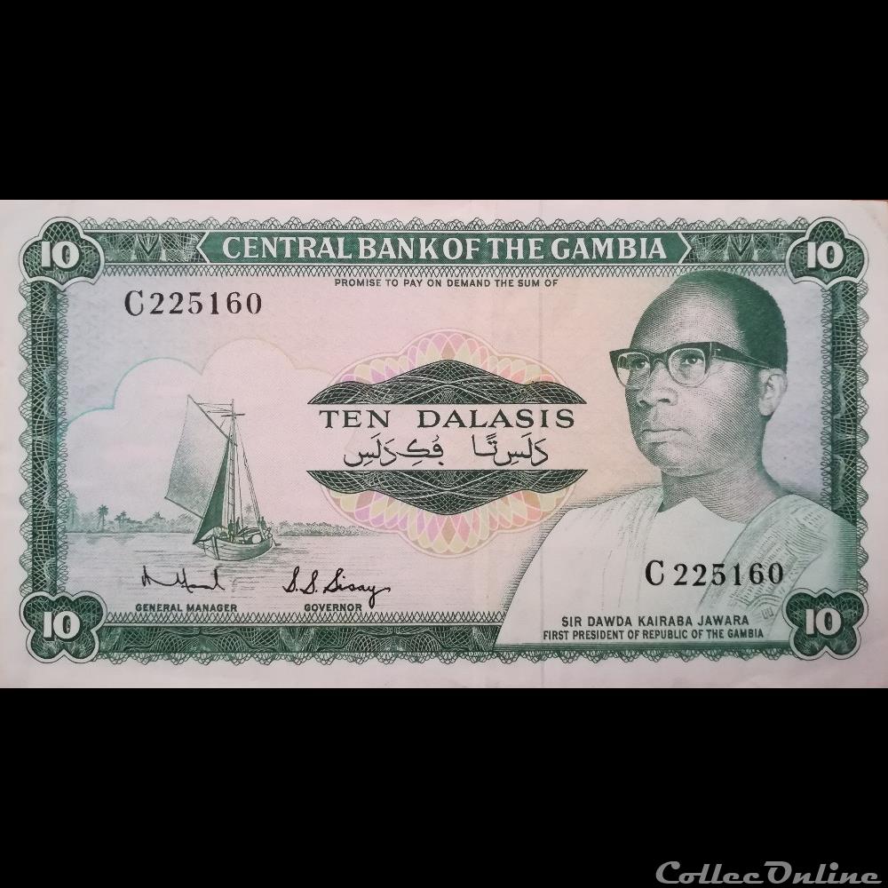 GAMBIE - P 06 B - 10 DALASIS - 1972 billet afrique gambie p 06 b 10 dalasis 1972