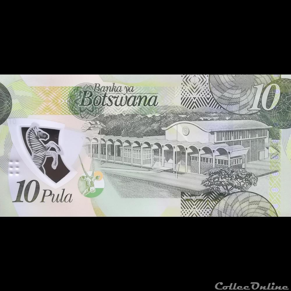 BOTSWANA - P 35 A - 10 PULA - 2018 billet afrique botswana p 35 a 10 pula 2018