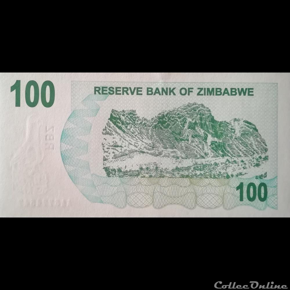 ZIMBABWE - P 42 - 100 DOLLARS - 2006 billet afrique zimbabwe p 42 100 dollars 2006