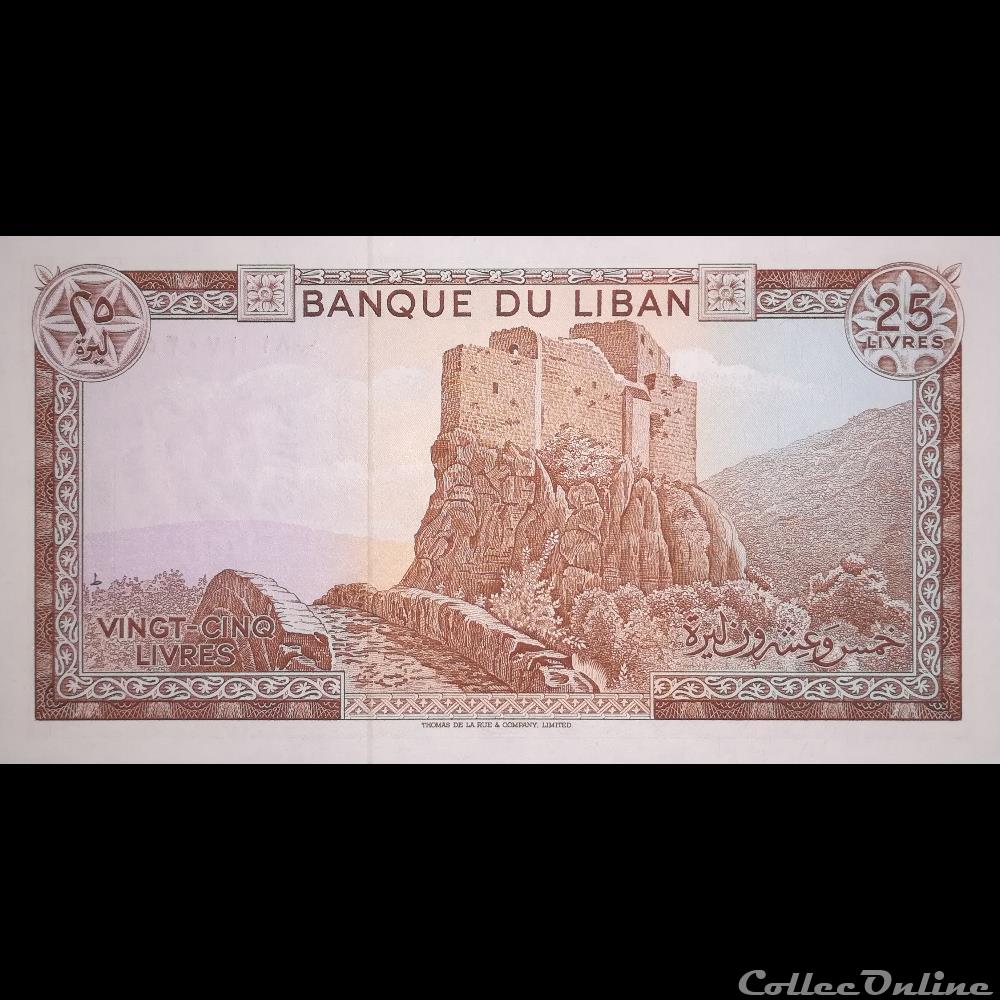 billet asie liban p 64 c 25 livres 1983