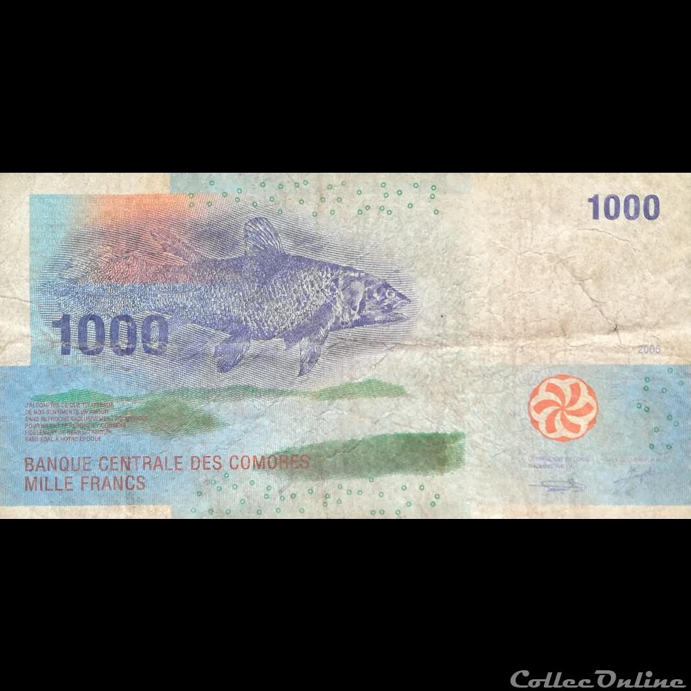 billet afrique comores p 16 b 1 000 francs 2006
