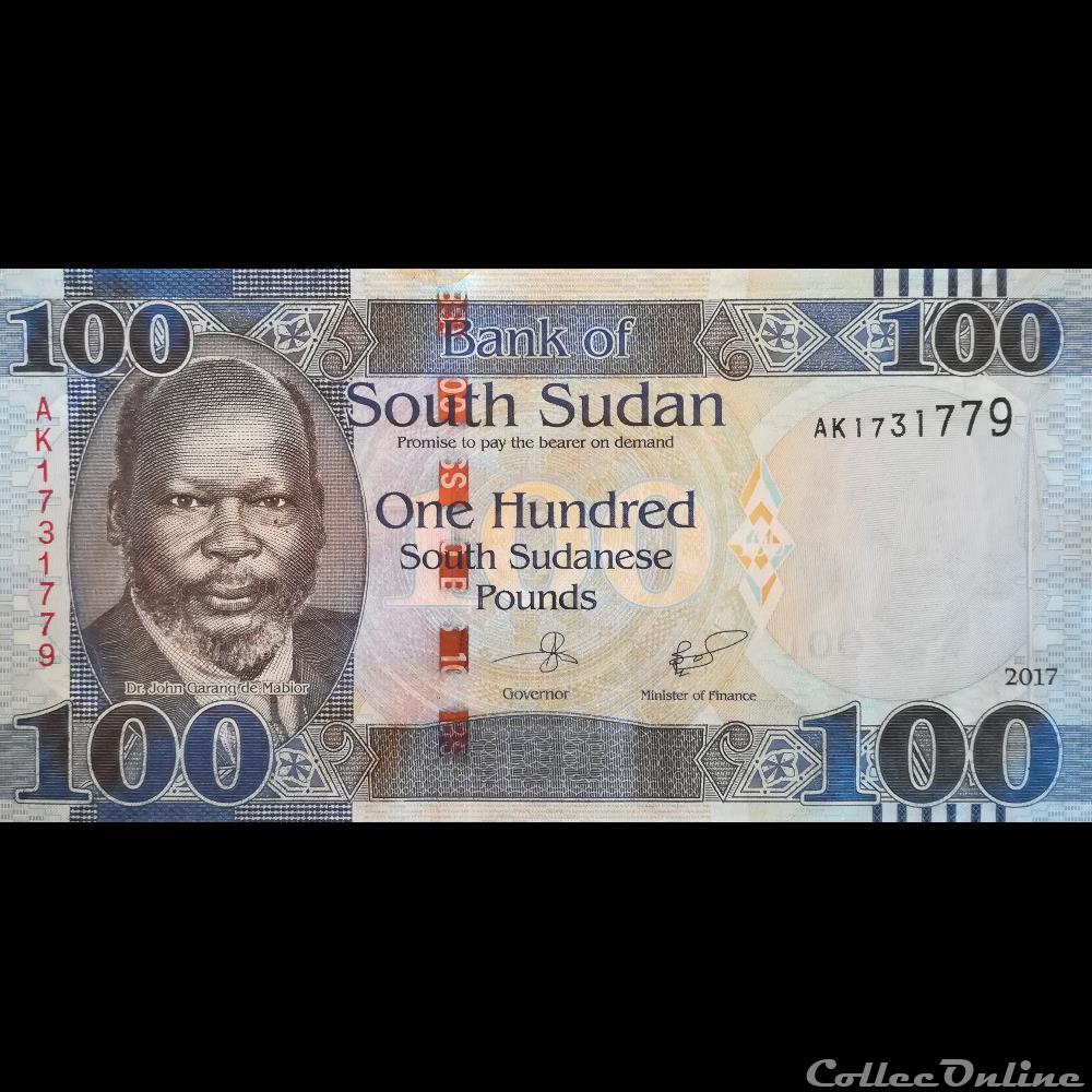 SOUDAN DU SUD - P 15 C - 100 POUNDS - 2017 billet afrique soudan du sud p 15 c 100 pounds 2017